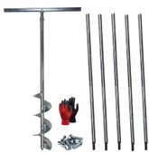 Galvaniz Toprak Burgusu Uzatmalı Sondaj Aleti Çap 15 cm Boy 6 mt thumbnail 1