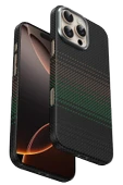 Fuchsia iPhone 16 Pro Kevlar Manyetik Şarj Uyumlu Kılıf - 4