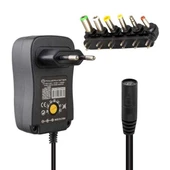 Powermaster PM-7215 3 Volt - 12 Volt - 1 Amper - 30 Watt Çok Uçlu Ayarlı Switch Mode Adaptör - 1