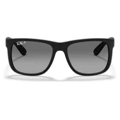 Ray-Ban Justin 4165 622/T3 Black-Light Grey Polarize Güneş Gözlüğü - 2