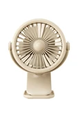3 Kademe Usb Şarjlı Mandallı 360° Taşınabilir Fan Vantilatör Soğutucu YM88221 - 4