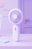 Taşınabililir Mini Usb Şarjlı 3 Kademeli El Masaüstü Vantilatör Fan Soğutucu YM88220 - 6