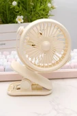 3 Kademe Usb Şarjlı Mandallı 360° Taşınabilir Fan Vantilatör Soğutucu YM88221 - 3