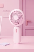 Taşınabililir Mini Usb Şarjlı 3 Kademeli El Masaüstü Vantilatör Fan Soğutucu YM88220 - 2