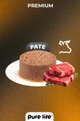 PURELİFE PATE KUZU ETLİ YETİŞKİN KEDİ KONSERVE MAMA 400GR - 1