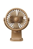 3 Kademe Usb Şarjlı Mandallı 360° Taşınabilir Fan Vantilatör Soğutucu YM88221 - 7