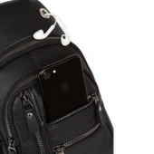 Lederax Suni Deri Çift Taraf Askılı Göğüs Çantası Bodybag  LD248 - 3