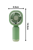 Taşınabililir Mini Usb Şarjlı El Masaüstü Vantilatör Fan Soğutucu YM88206 - 5