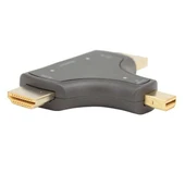 Powermaster Mini DP+DP+HDMI To HDMI 4K Çevirici thumbnail 2