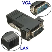 Powermaster VGA Extender RJ45 CAT5/CAT6/CAT7 Uzatıcı Çevirici (2'li Paket) - 2
