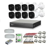 Dahua 2mp 8 Kameralı Dış Ortam Ahd Hd-cvi Full Kamera Seti 2tb Disk - 1