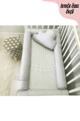 Jaju Baby Gri Montessori Yatak Bariyer 100x200 Beşik Kenar Koruma Özel Ölçü - 2