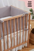 Jaju Baby 90x190 cm Gri Renk Beşik Kenar Koruma Özel Ölçü Montessori Kenar Koruma - 5