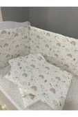 Jaju Baby Dağ Ve Gökkuşağı Desenli 120x200 Beşik Montessori Kenar Koruma Beşik Bariyer Özel Ölçü - 1
