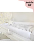 Jaju Baby Beyaz Montessori Yatak Bariyer 100x200 Beşik Kenar Koruma Özel Ölçü - 1