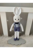 Jaju Baby Papyonlu Tavşan Amigurumi Oyuncak 30 Cm - 1