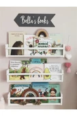 Jaju Baby 50 Cm 3lü Beyaz Raf Montessori Çocuk Odası Aksesuar Dekorasyon - 1