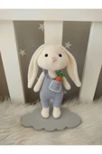 Jaju Baby Havuçlu Mavi Tavşan Amigurumi Oyuncak 20 Cm - 1