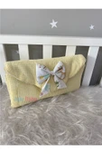 Jaju Baby Sarı Wafle Pike Kumaş Ceylan Tasarım Bebek Alt Açma Çantalı - 1