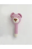 Jaju Baby Amigurumi Pembe Ayıcık Müslin Uyku Arkadaşı Ve Çıngırak Set - 2