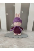 Jaju Baby Şapkalı Tavşan Amigurumi Oyuncak 17 Cm - 1