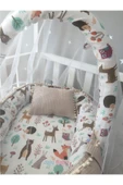 Jaju Baby Nest Waffle Pike Kumaş Ve Orman Müslin Ponponlu Jaju-babynest Oyuncak Aparat Ve Tül Set - 3