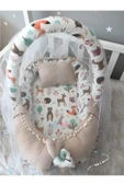Jaju Baby Nest Waffle Pike Kumaş Ve Orman Müslin Ponponlu Jaju-babynest Oyuncak Aparat Ve Tül Set - 1