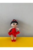 Jaju Baby Amigurumi Kırmızı Elbiseli Balerin Kız 14 cm - 1
