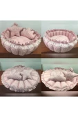 Jaju Baby Pudra Yıldızlı Tasarım Açılır Kapanır Oyun Minderi Bebek Yuvası Jaju-babynest Anne Yanı - 1