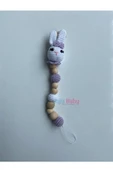 Jaju Baby Amigurumi Mor Tavşan Emzik Zinciri 22 Cm - 1