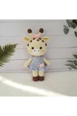 Jaju Baby Elbiseli Zürafa Amigurumi Oyun Arkadaşı Oyuncak 28 cm ( 1 Adet ) - 1