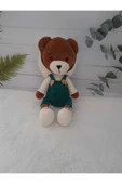 Jaju Baby Kahverengi Sevimli Ayıcık Amigurumi Kıyafetli Oyuncak 40 cm - 1
