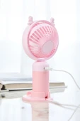Taşınabililir Mini Usb Şarjlı 3 Kademeli El Masaüstü Vantilatör Fan Soğutucu YM88216 - 8