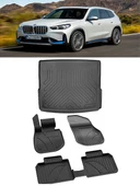 Sahler Bmw İx1 2025 ve Sonrası 4.5D Paspas ve 3D Rizline Bagaj Havuzu Set - 1