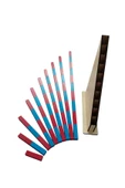 WOODTOY'S ORGANİK OYUNCAK DÜNYASI MONTESSORİ KIRMIZI MAVİ ÇUBUKLAR - 5