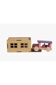 WOODTOY'S ORGANİK OYUNCAK DÜNYASI NOSTALJİK GARAJLI AHŞAP ARABA - 2