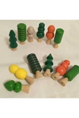 WOODTOY'S ORGANİK OYUNCAK DÜNYASI WALDORF AĞAÇ SETİ 6' LI - 1