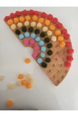WOODTOY'S ORGANİK OYUNCAK DÜNYASI MONTESSORİ AHŞAP GÖKKUŞAĞI RENK EŞLEŞTİRME - 1
