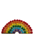 WOODTOY'S ORGANİK OYUNCAK DÜNYASI MONTESSORİ AHŞAP GÖKKUŞAĞI RENK EŞLEŞTİRME - 4