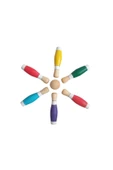 WOODTOY'S ORGANİK OYUNCAK DÜNYASI Handmade Ahşap Bowling Seti - 5