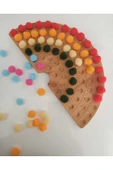 WOODTOY'S ORGANİK OYUNCAK DÜNYASI MONTESSORİ AHŞAP GÖKKUŞAĞI RENK EŞLEŞTİRME - 3