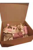 WOODTOY'S ORGANİK OYUNCAK DÜNYASI AHŞAP PEMBE BLOKLU TREN - 16 PARÇA - 2