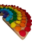 WOODTOY'S ORGANİK OYUNCAK DÜNYASI MONTESSORİ AHŞAP GÖKKUŞAĞI RENK EŞLEŞTİRME - 6