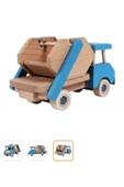 WOODTOY'S ORGANİK OYUNCAK DÜNYASI AHŞAP ÇÖP KAMYONU - 1