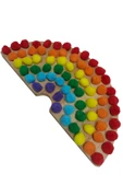WOODTOY'S ORGANİK OYUNCAK DÜNYASI MONTESSORİ AHŞAP GÖKKUŞAĞI RENK EŞLEŞTİRME - 5