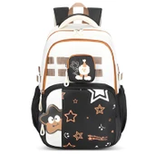 Muggle 3 Bölmeli New Star Kolej Okul Sırt Çantası Siyah (MU-1889) thumbnail 1