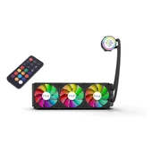 Inca ISS-03XN ARGB 360mm AM5/1700P Siyah İşlemci Sıvı Soğutucu thumbnail 2