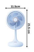 Taşınabilir Usb Şarjlı 3 Kademeli Masaüstü Dönebilen Fan Vantilatör Soğutucu YS2531 - 10