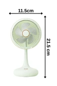 Taşınabilir Usb Şarjlı 3 Kademeli Masaüstü Dönebilen Fan Vantilatör Soğutucu YS2531 - 6