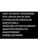Honda Pcx 2021 ve 2025+ Model Uyumlu Karbon Anahtar Kılıfı  Forza Için Uymaz 2.Resime Bakınız thumbnail 3